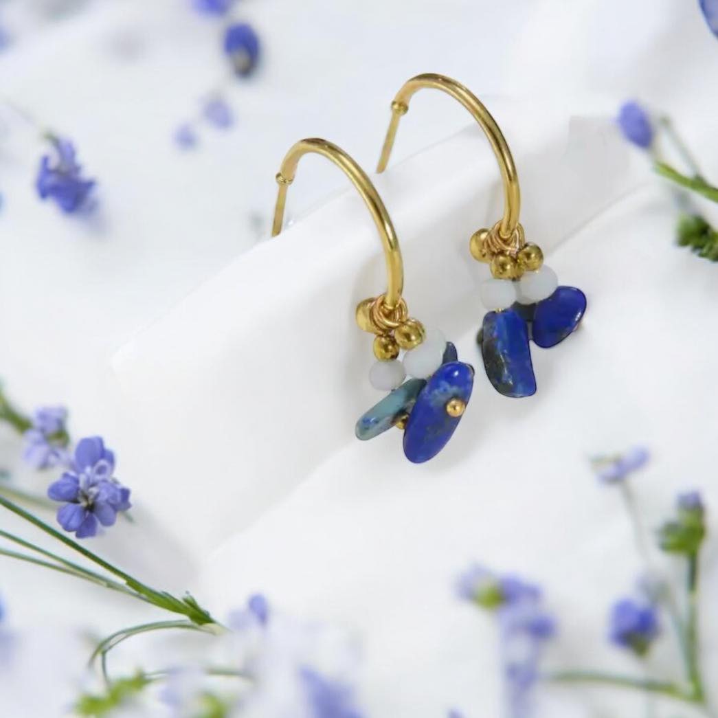 Обеци с лазурин подарък