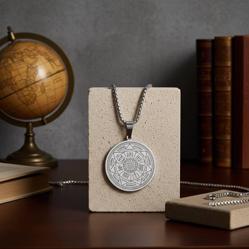 гравиран медальон с Архангелски печат подарък